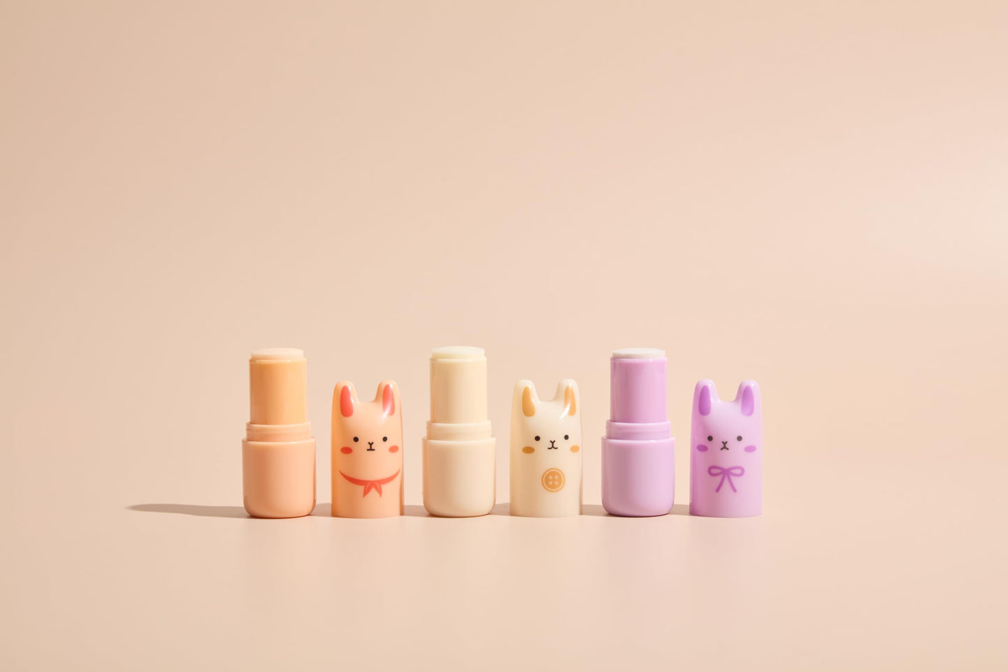 TONYMOLY Pocket Bunny Perfume Bar Stick Set for Women - Long-Lasting Solid Fragrance Balm - Travel Size 3-Pack, Cute K-Beauty Gift, Easter Basket Stuffer