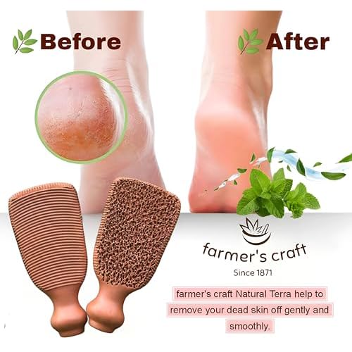 Natural Pumice Stone Made up of Terra Cotta Ancient Indus Valley Foot Scrubber Callus Remover Skin Care Kit for Hand and Dead Skin, Pedicure Tools Foot Exfoliator, Cracked Heels, Body Loofah
