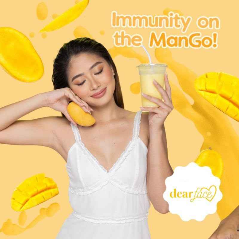 Dear Face Beauty Milk Premium Japanese Sweet Mango Antioxidant Drink 180g - 10 sachet