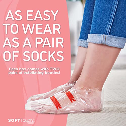 Dermora Soft Touch Foot Peel Mask - Pack of 2 Feet Peeling Masks for Dry, Cracked Heels & Calluses - Exfoliating Foot Mask Peel for Baby Soft Skin (Original)