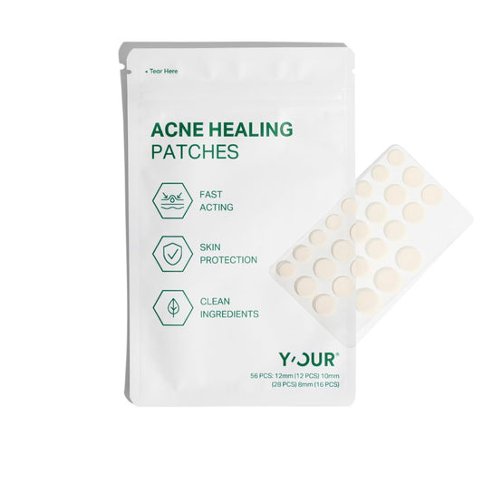 Y’OUR Improving Acne Patches: Ultra-thin Hydrocolloid Pimple Patch for Face; Purifies & Alleviates Stubborn Blemishes, Promotes Healing, Effective Zit Treatment. Made in USA. 56 Count