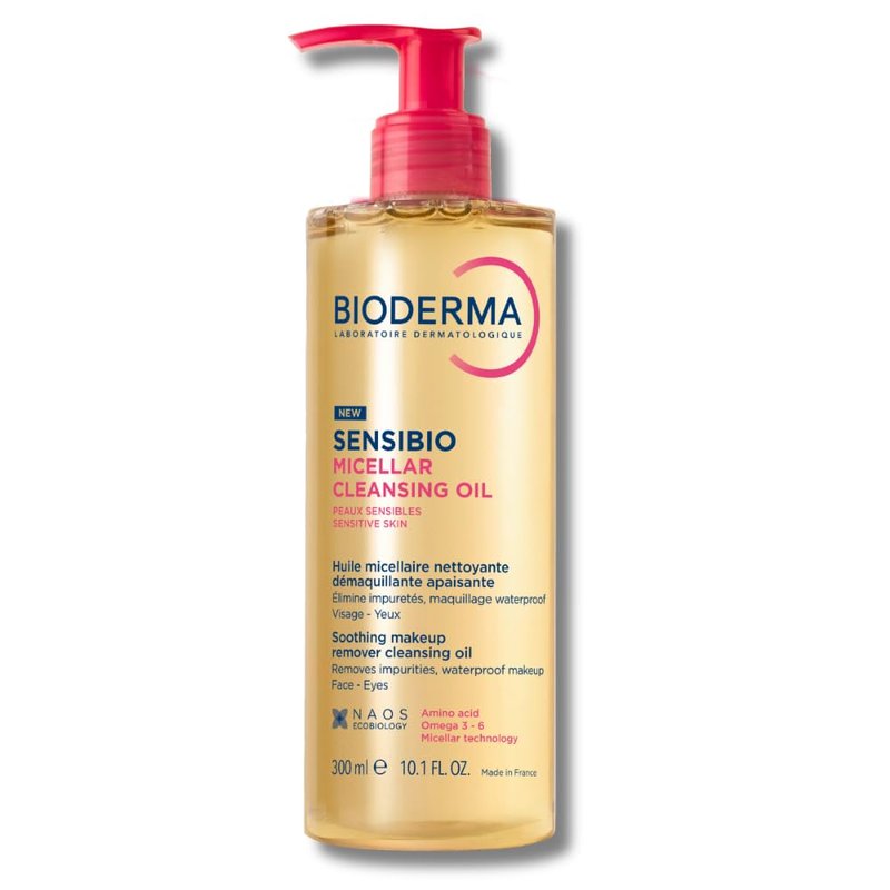 Bioderma Sensibio Micellar Cleansing Oil - Gentle Face Cleanser for Deep Cleansing | 6.7 Fl Oz