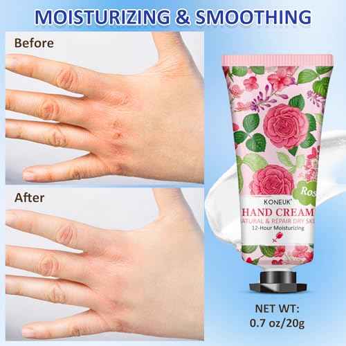 32 Pack Hand Cream Gift for Women, Bulk Hand Lotion Travel Size for Dry Cracked Hands, Mini Moisturizing Hand Cream for Christmas Gifts, Mom Gifts, Stocking Stuffers and Bridal Shower Favors