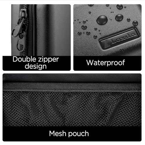 EVA Hard Case for Meridian/MANSPOT Shaver Groin & Body Hair Trimmer - Men's Grooming Organizer Storage Bag for Electric Razor and Accessories - Case Only (Blue)