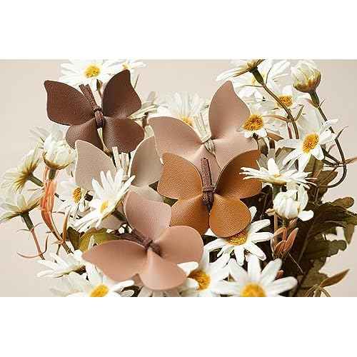 20 pcs Butterfly Hair Clips for Girls Women Toddler Baby,Leather Bows With Fully Lined Alligator Clips,Handmade Hair Accessories for Kids Child Teen Back to School Young Gifts Thick Thin Hair¡¦