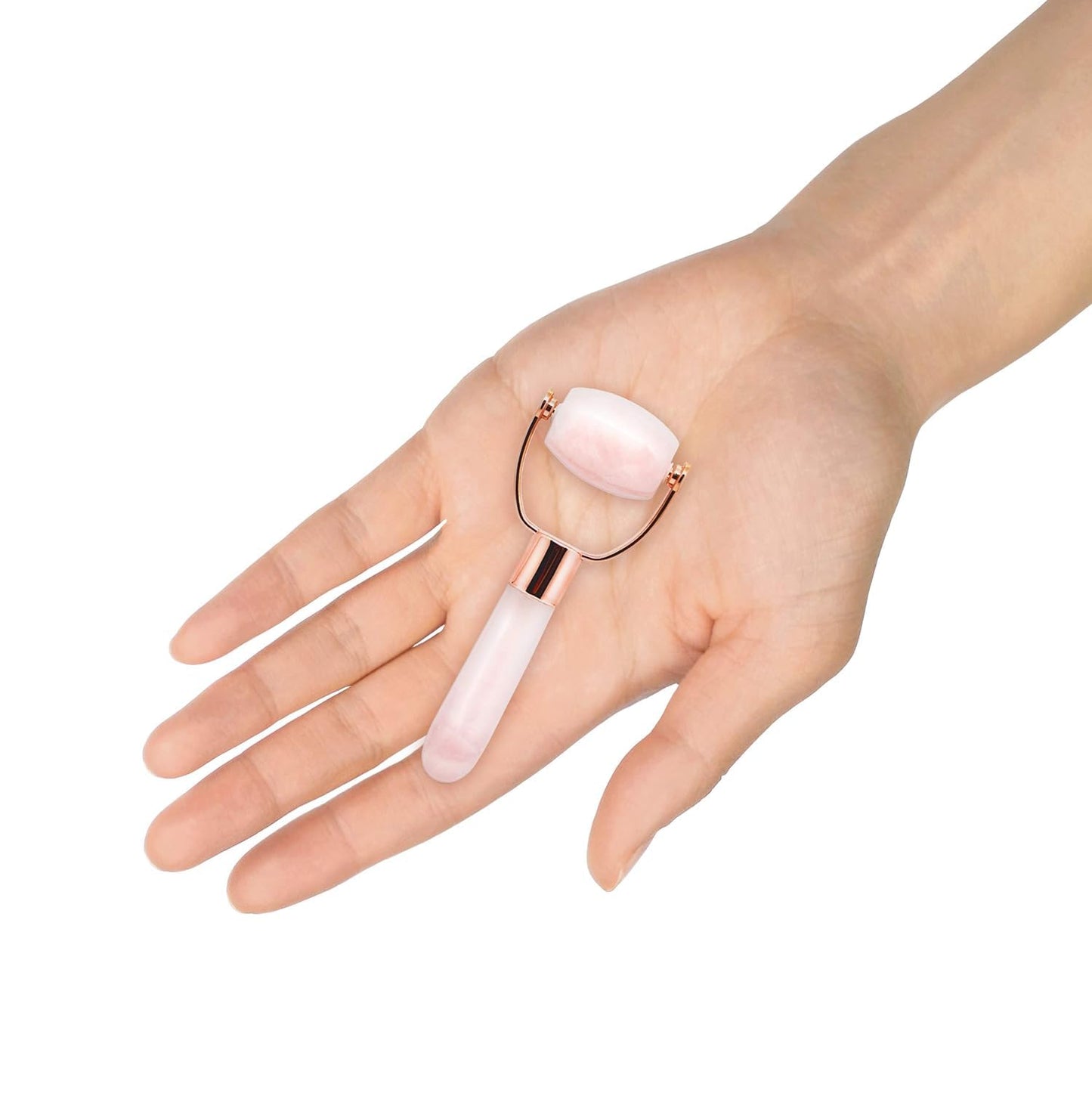 Luxury Rose Quartz Face Roller - Petite Skincare Tool for Sculpting & Relaxation | Radiant Skin Massager