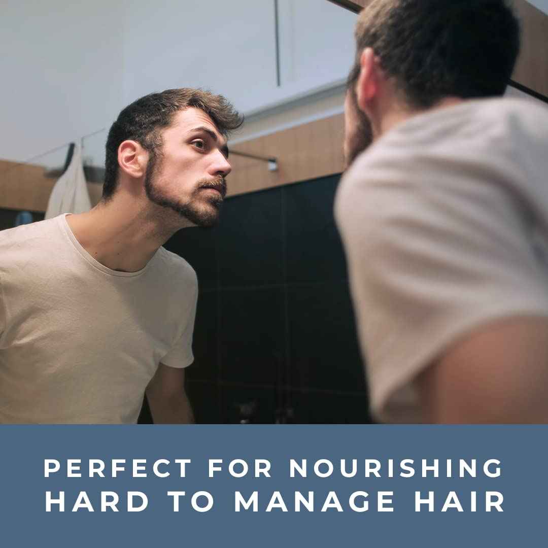 Selvedge Grooming Hair and Beard Styling Balm For Men, Deeply Conditions, Softens and Thickens, Medium Hold, Medium Shine, Made in Italy, 3.38 fl oz