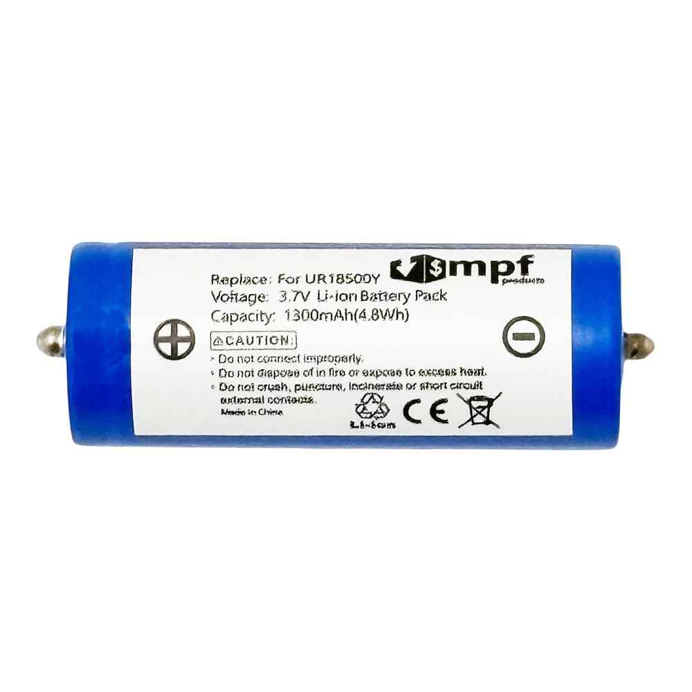 MPF Products 1300mAh UR18500Y, UR18500L, 81377206 Battery Replacement Compatible with Select Braun Series 5, Series 7, Series 8, Series 9, Pulsonic Shavers (Compatible Shaver Models in Description)