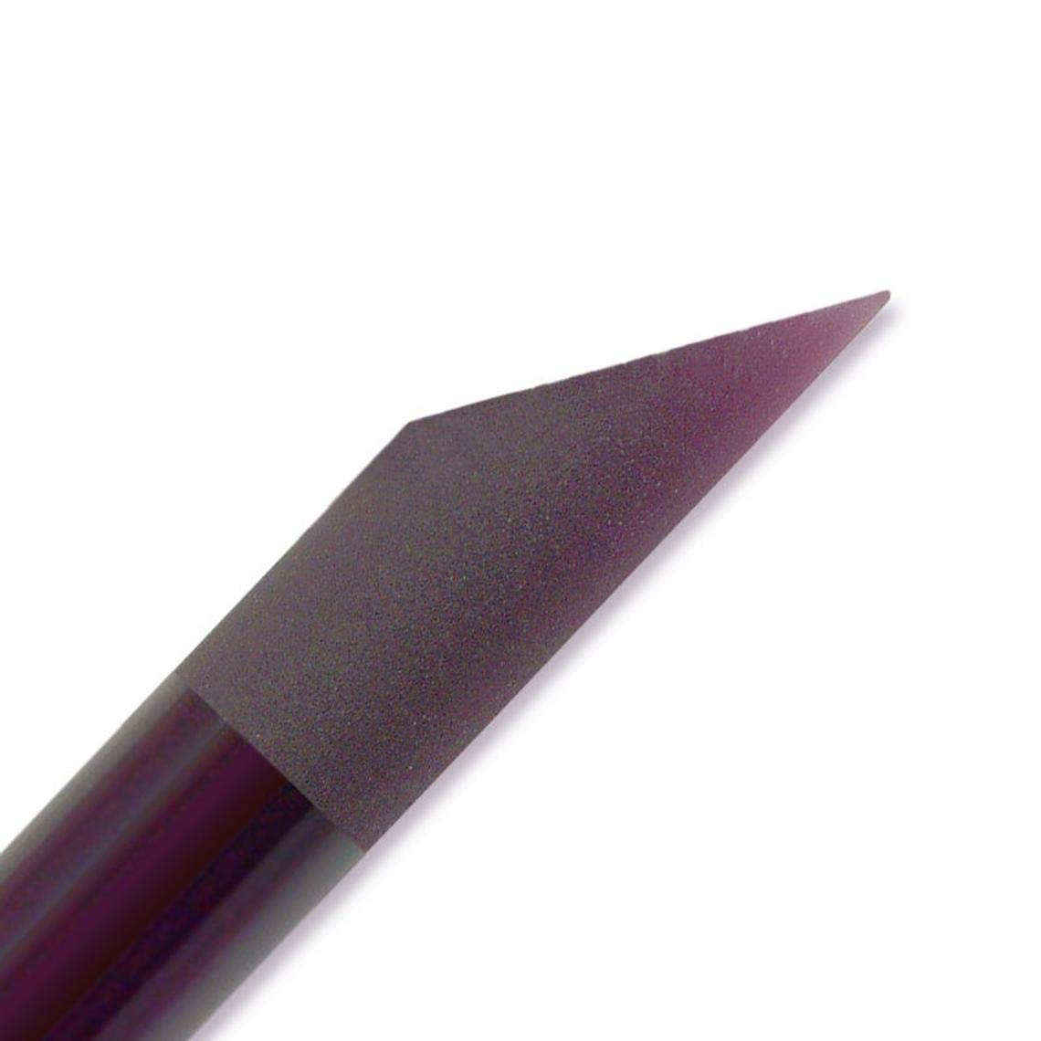 Glass Cuticle Pusher Nail File for Manicure and Pedicure 4.5in (115mm) - Original Czech Product Glass Manicure Stick (Purple)