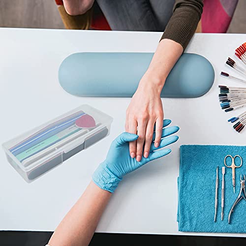 Clear Manicure Tool Box, Personal Nail Box Storage Case for Organizing, Plastic Nail Tool Box for Manicure Pedicure Kit (4pcs)