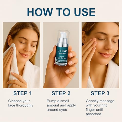 Exosome Eye Serum ? Advanced Anti-Aging Eye Treatment for Puffiness, Dark Circles & Fine Lines ? Brightening, Smoothing & Hydrating Undereye Skin Care for a Youthful Look ? 15ml