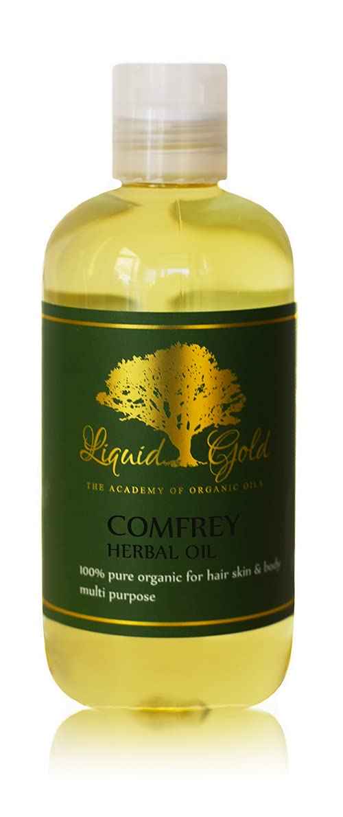 Liquid Gold Inc - 8 oz - Premium Comfrey Herbal Infused Oil - Pure Natural Organic Skin Hair Body Care