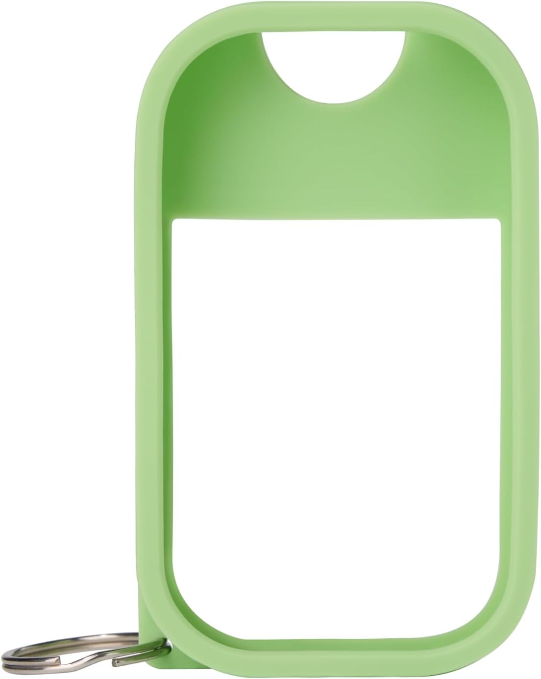 Touchland Hand Sanitizer Mist Case 1FL. OZ., Protective and Stylish Hand Sanitizer Spray Accessory, Silicone Case with Keyring, Icy White