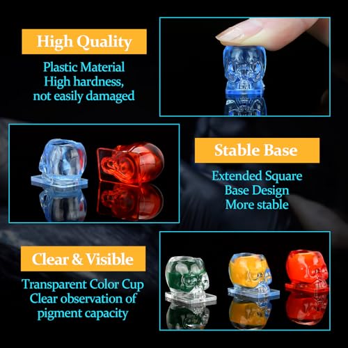 ATOMUS 40pcs Tattoo Cartridge Needles with 20pcs Silicone Ink Cups Size #10 RL RS RM Round Liner Tattoo Needles for Tattoo Gun Pen Liner Pattern (3RS+5RS+7RS+9RS)