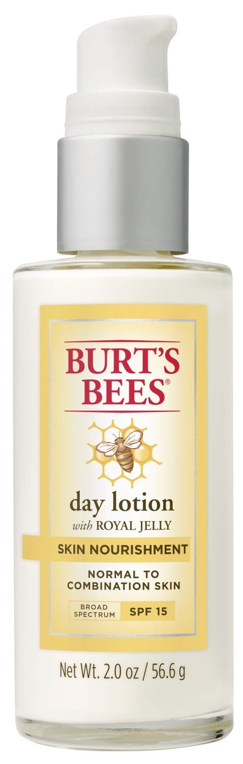 Burt's Bees Nourishment Day Lotion - SPF 15 for Normal to Combination Skin | 2 Fl Oz, Natural Formula