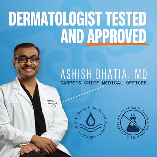 Carpe Sweat Absorbing Hand Lotion, A dermatologist-recommended, smooth lotion that helps stop hand sweat, Great for hyperhidrosis (Warm Vanilla)