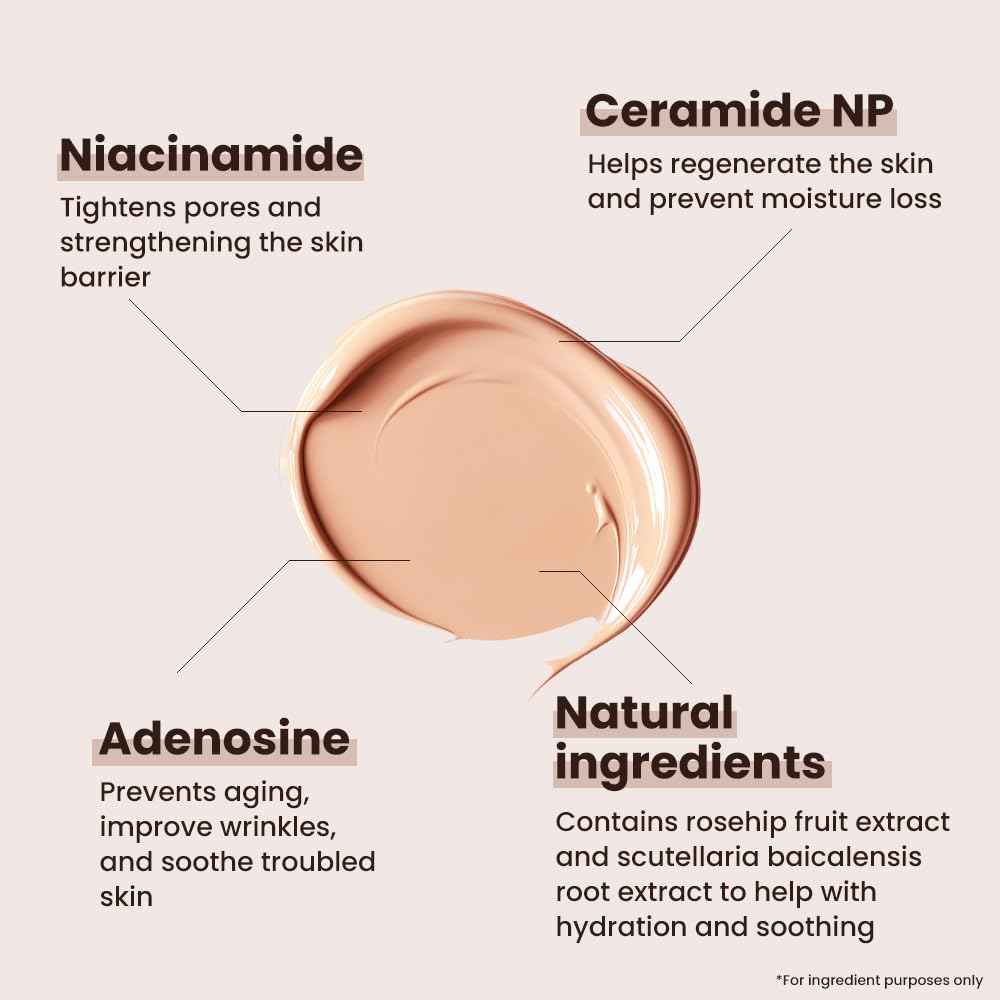 DIACUBE Skin-Fit Moisture BB Cream With SPF 45 PA+++ 1.76 Fl Oz, Natural Beige: Perfect for Light to Medium with Neutral Skin Tones, Blemish Coverage, Long-Lasting Tinted Moisturizer, K-Beauty