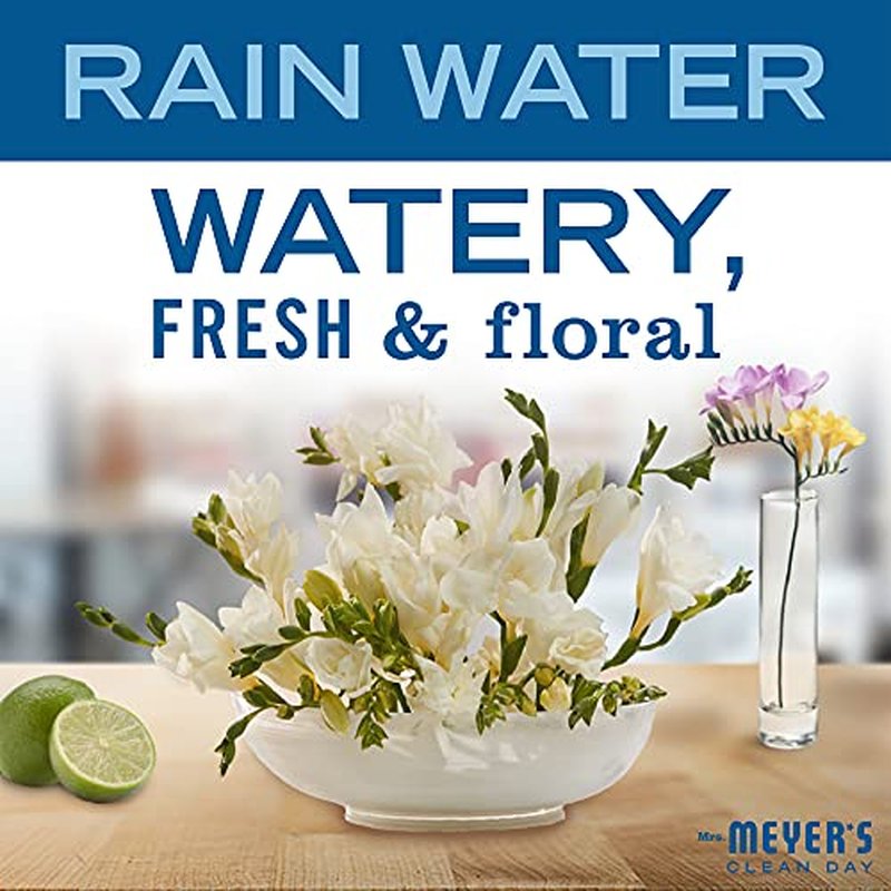 MRS. MEYER'S CLEAN DAY Body Lotion for Dry Skin, Non-Greasy Moisturizer Made with Essential Oils, Rain Water, 15.5 oz