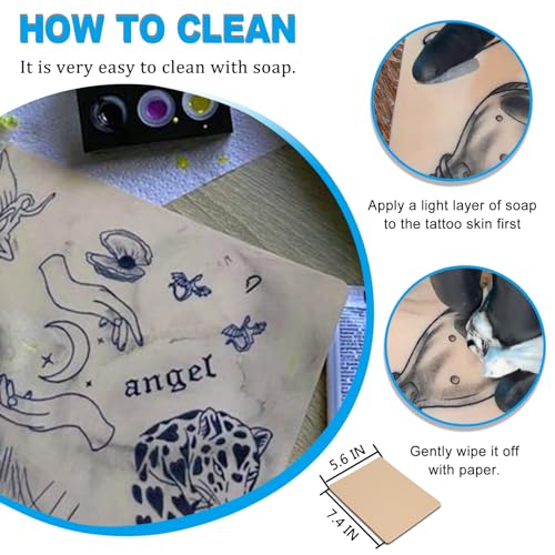 3MM Tattoo Fake Skin and Grip Tape Kit - 17Pcs 3MM Fake Tattoo Skin Practice and Grip Wrap Kit Including 5pcs 3MM Thick Tattoo Skin and 12pcs Self Cohesive Bandage Elastic Machine Tape for Beginners