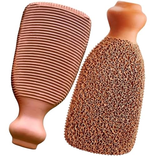 Natural Pumice Stone Made up of Terra Cotta Ancient Indus Valley Foot Scrubber Callus Remover Skin Care Kit for Hand and Dead Skin, Pedicure Tools Foot Exfoliator, Cracked Heels, Body Loofah