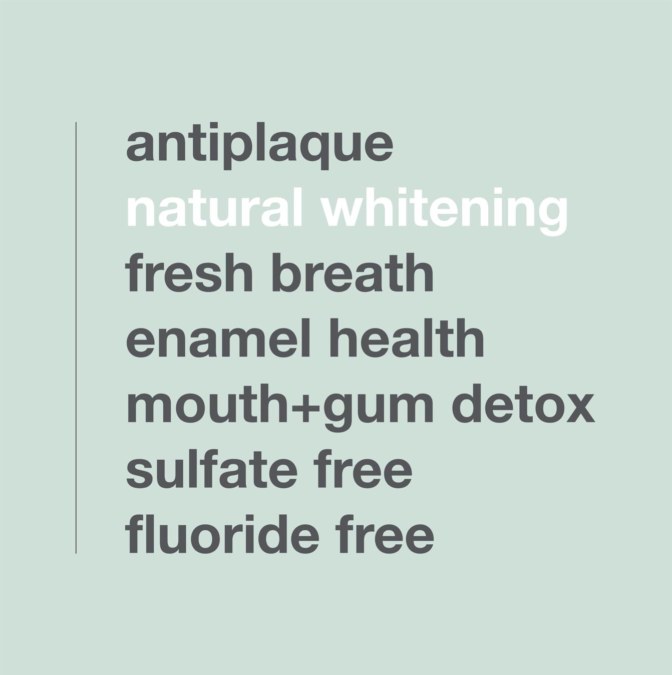 Davids Fluoride Free Toothpaste, Teeth Whitening, Antiplaque, SLS (Sulfate) Free, Promotes Enamel Health, Mouth & Gum Detox, EWG Verified, Peppermint, 5.25oz