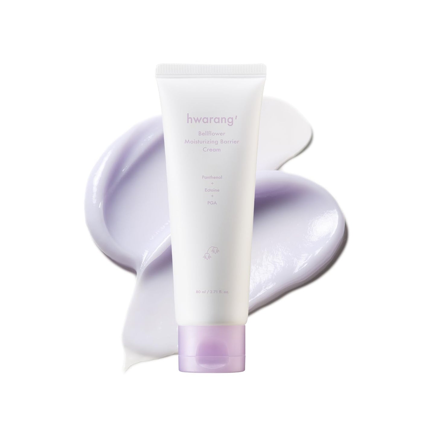 Bellflower Moisturizing Barrier Cream - Daily Face Moisturizer for Dry to Combo Skin | Hydrating Korean Skincare with Ceramides & Panthenol | 2.7 Fl Oz