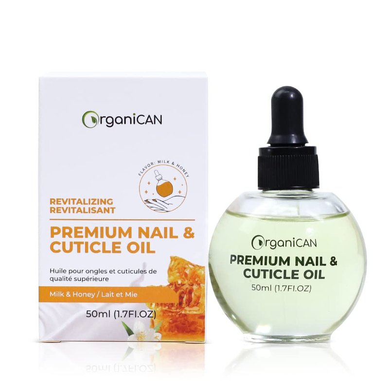 Premium Nail & Cuticle Oil – Almond & Vitamin E Hydrating Serum with Milk & Honey Formula | Nourishes Dry Cuticles & Supports Healthy Nails (50ml / 1.7 fl oz)