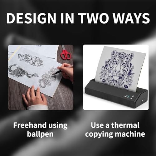 3MM Tattoo Skin Practice Kit - Judero 20Pcs Thick Fake Skin and Transfer Paper Set Includes 5Pcs Double Sided Blank Tattoo Practice Skins and 15Pcs Stencil Paper for Tatto Supplies