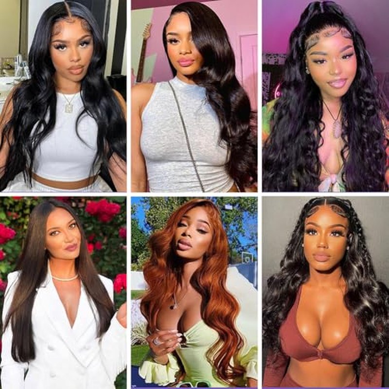 12A Human Hair Bundles Body Wave Bundles Human Hair 16 18 20 22 Inch 100% Unprocessed Brazilian Virgin Hair Body Wave 4 Bundles Human Hair Extensions for Women
