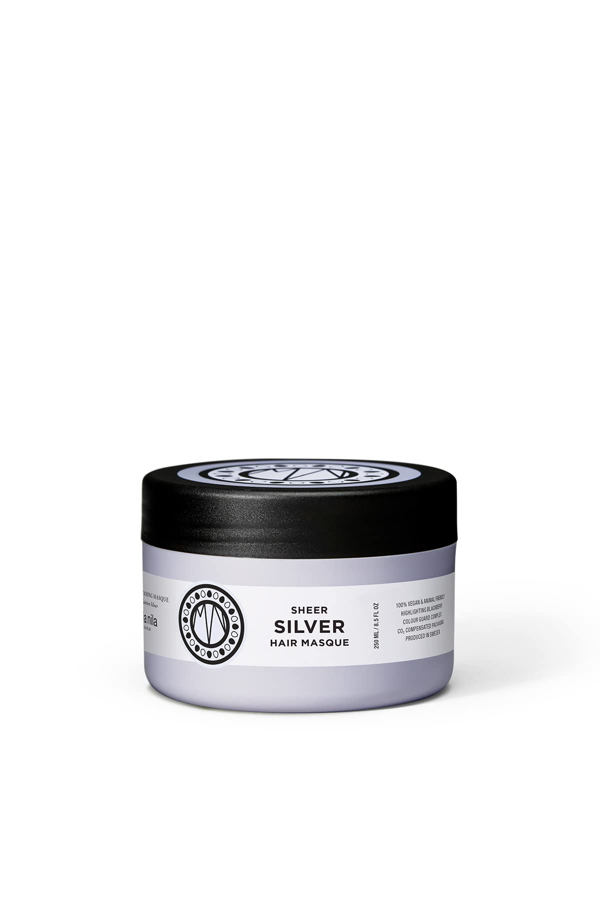 Maria Nila Sheer Silver, Silver/Purple Hair Mask, Neutralizes Brassy Yellow/Golden Shades in Blonde, White & Grey Hairs, Violet Pigments Gives Cool Tone, 100% Vegan & Sulfate/Paraben free, 8.5 Fl Oz