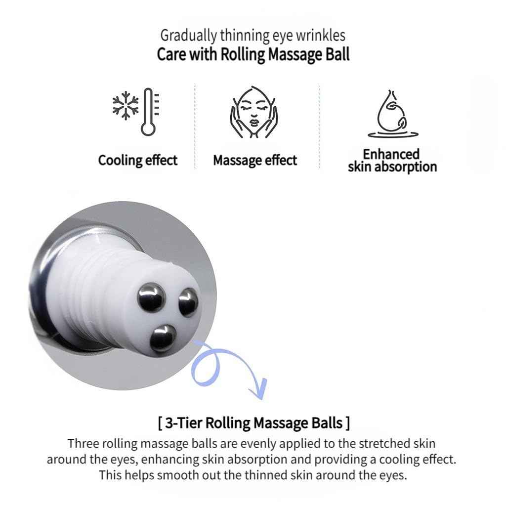 LOVE CINEMA Collagen Retinol Eye Serum – Korean Skincare for Dark Circles, Puffiness & Wrinkles, Anti-Aging Under Eye Treatment, 30ml / 1.01 fl.oz. [Made in Korea]