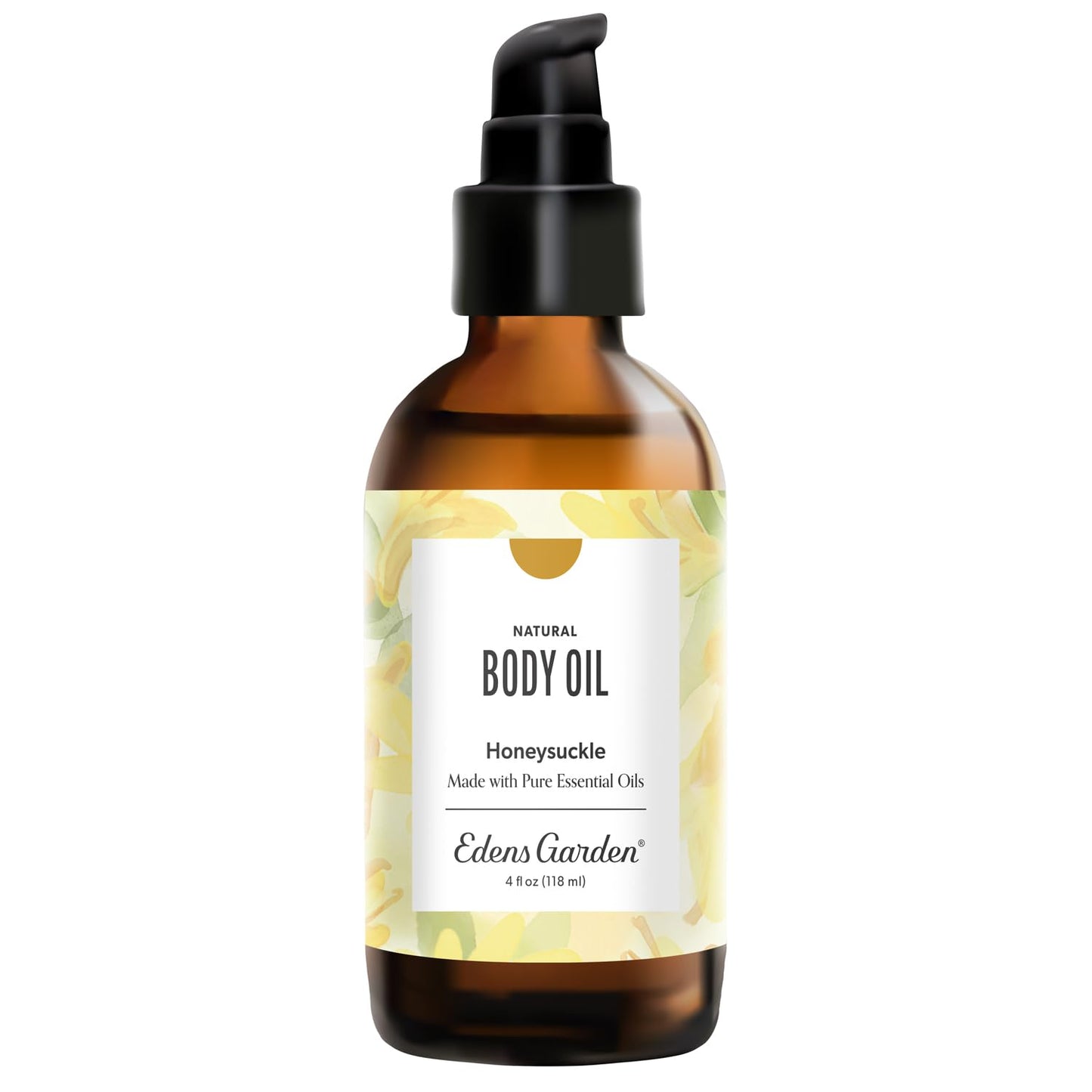 Edens Garden Honeysuckle Body Oil – Bath, Body & Massage Oil with Pure Essential Oils & Vitamin E, Moisturizing Floral Aromatherapy for Skincare, 4 fl oz (118 ml)