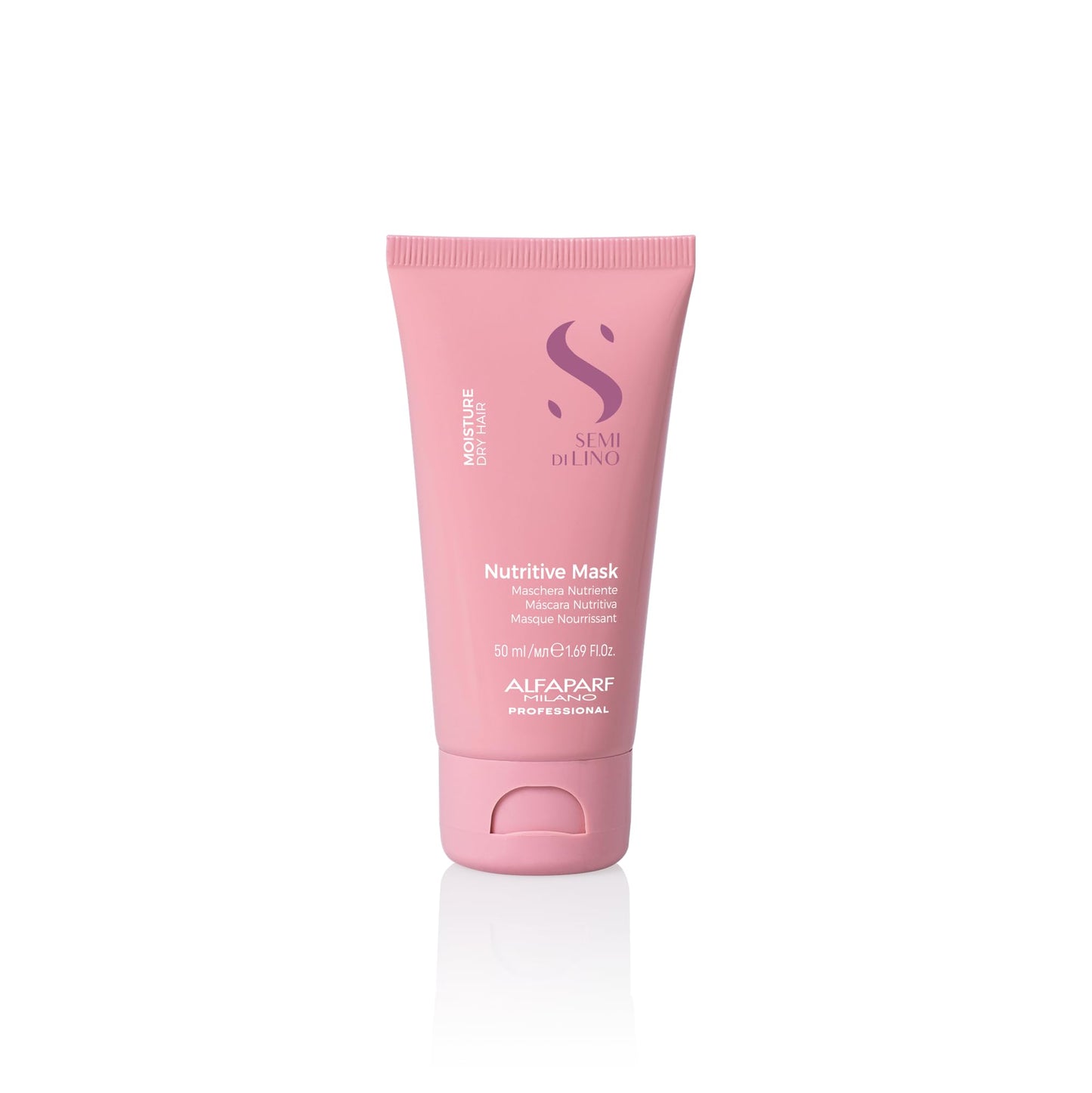 Alfaparf Milano Semi di Lino Moisture Travel Size Shampoo and Hair Mask Set for Dry Hair - Sulfate Free - Hydrating - Moisturizing - Nourishing