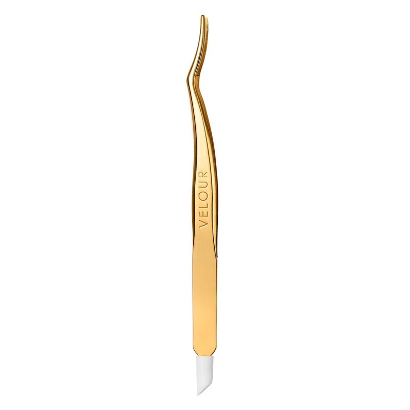 Velour Too Real Xtension Lash Applicator | Gold Stainless Steel | Double Ended Lash Tool for Easy False Eyelash Application
