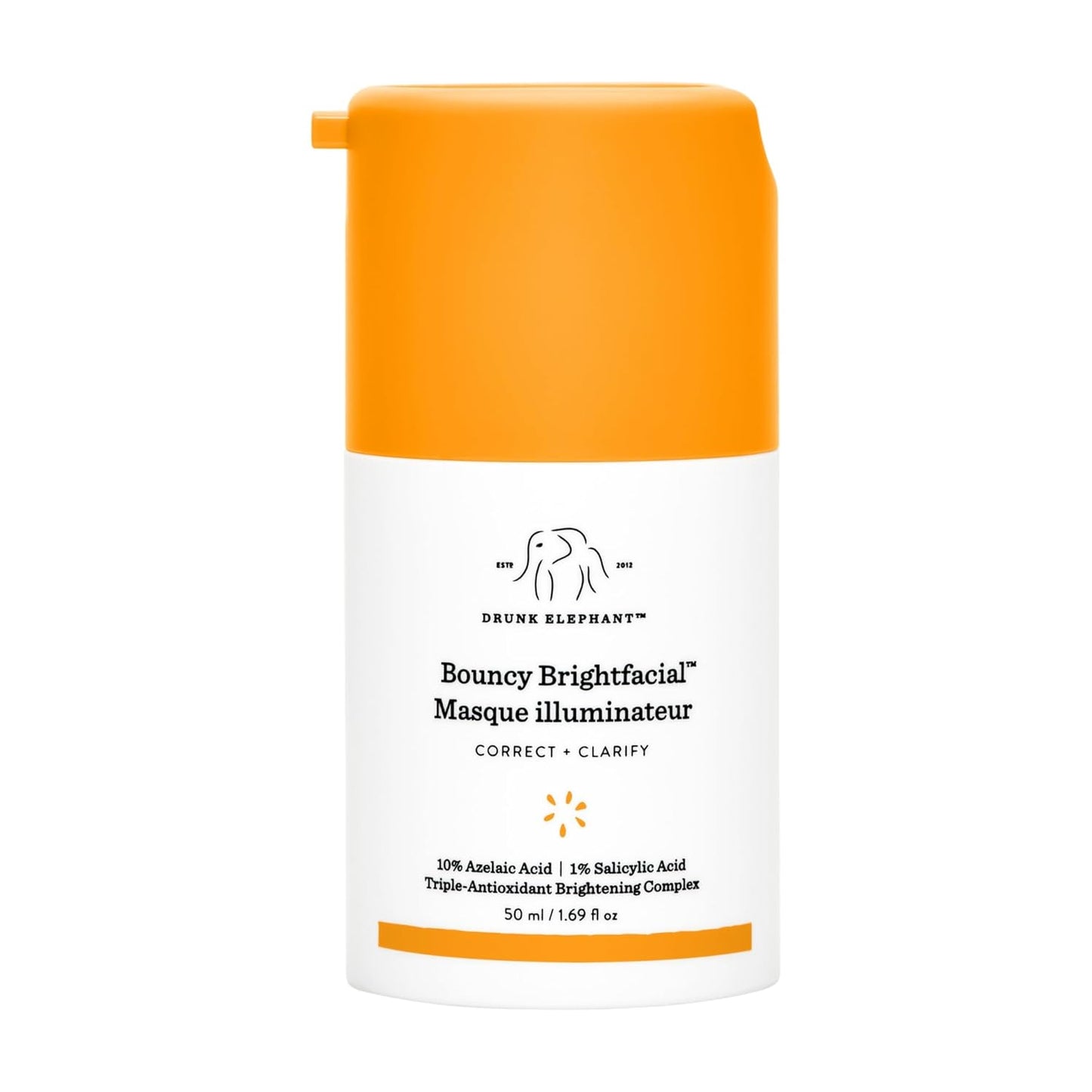 Drunk Elephant Bouncy Brightfacial | Illuminating Face Mask - 50 ml - Clean, Cruelty-Free Skincare