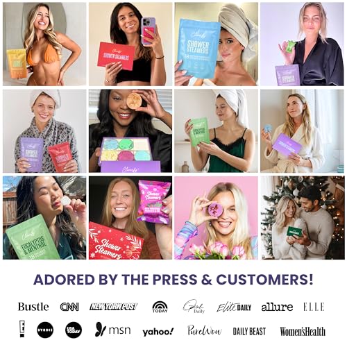Cleverfy Shower Steamers Aromatherapy ? Stocking Stuffers for Teen Girls, Women and Wife ? Christmas Gifts for Teens and Women ? White Elephant Gifts for Adults ? 6 Tablets