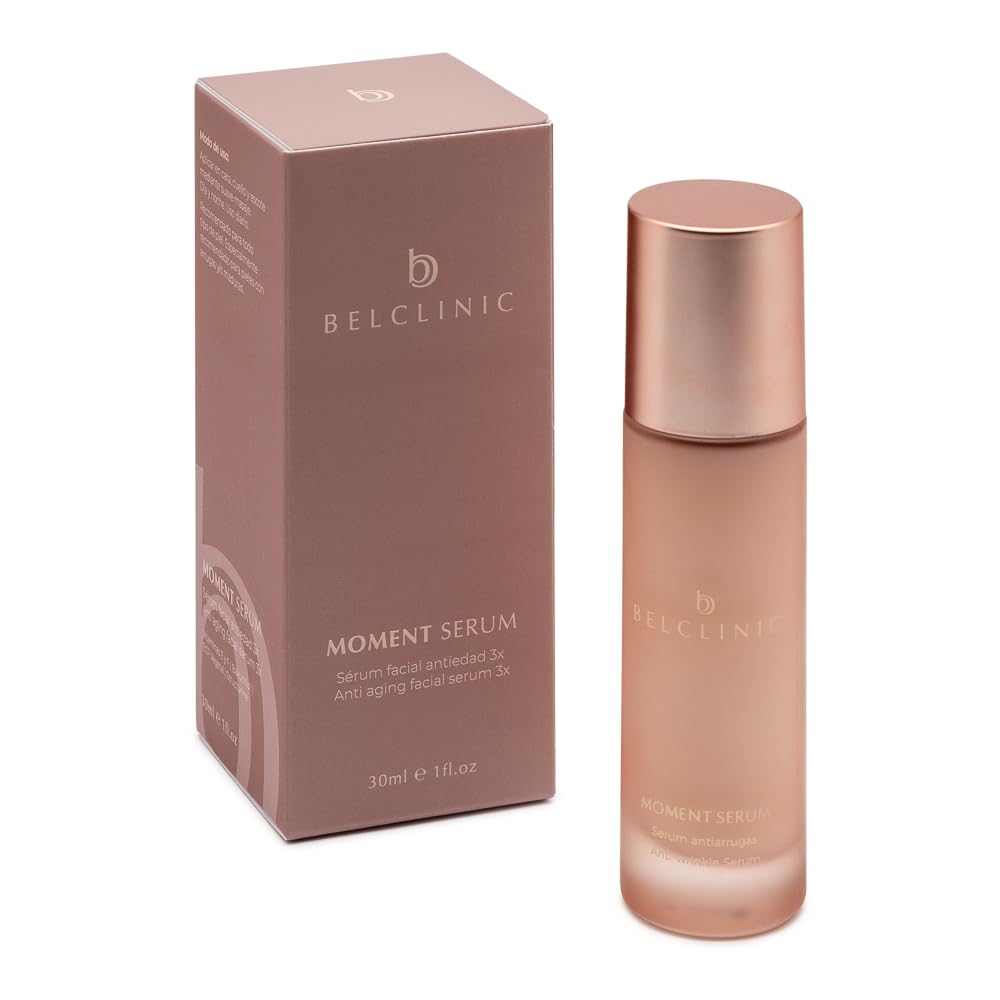 Belclinic Moment Serum - Anti-Aging & Lifting Face Serum with Bakuchiol, Niacinamide, Shea Butter & Oat Extract - Vegan, Allergen-Free, Wrinkle-Reducing, Radiance Booster for All Skin Types, 30ml
