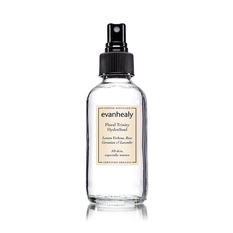 evanhealy Floral Trinity HydroSoul | Copper Distilled Hydrosol | Refreshing Face-Toner | Organic Facial Tonic | Beauty Water Face Spray | Skin Toner| Alcohol Free