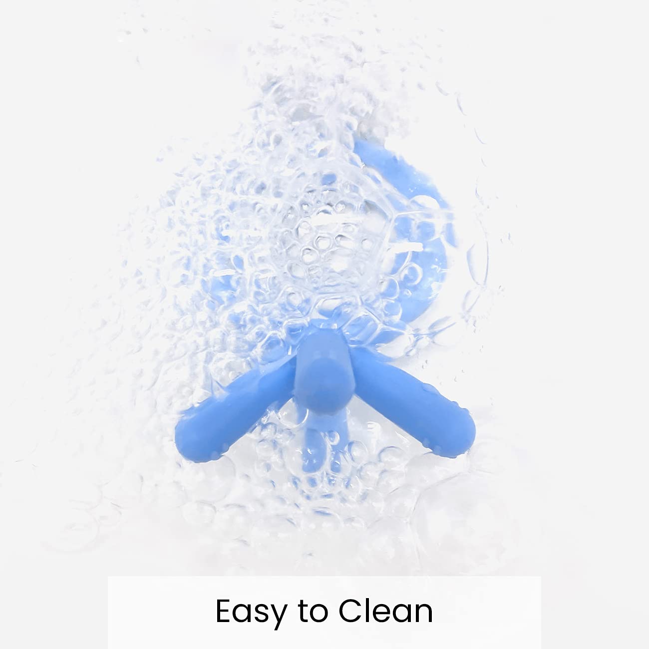 Comotomo Silicone Baby Teether, Blue