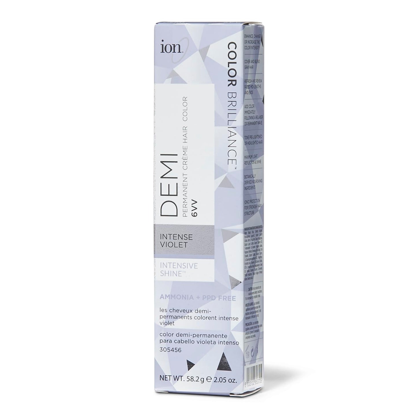 Intense Violet Demi-Permanent Hair Color - Ion Intensive Shine 6VV | Long-Lasting Vibrancy
