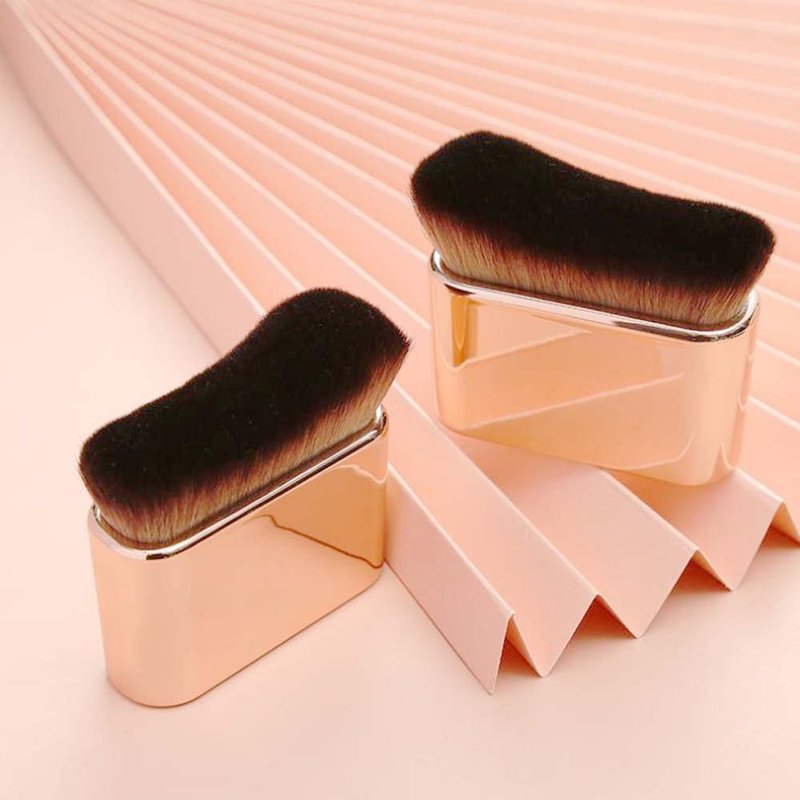 Self Tanning Blend Brush - Professional Kabuki Brush for Face & Body | Rose Gold Finish