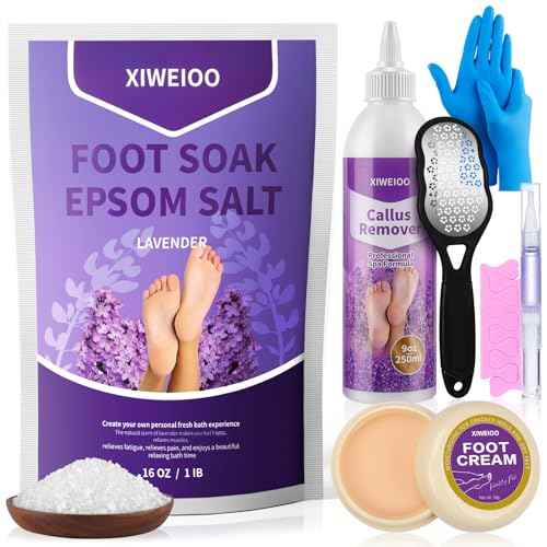 foot salt set Foot Soak with Epsom Salt - For Toenail Repair, Athletes Foot, Softens Calluses, Soothes Sore & Tired Feet¡¦