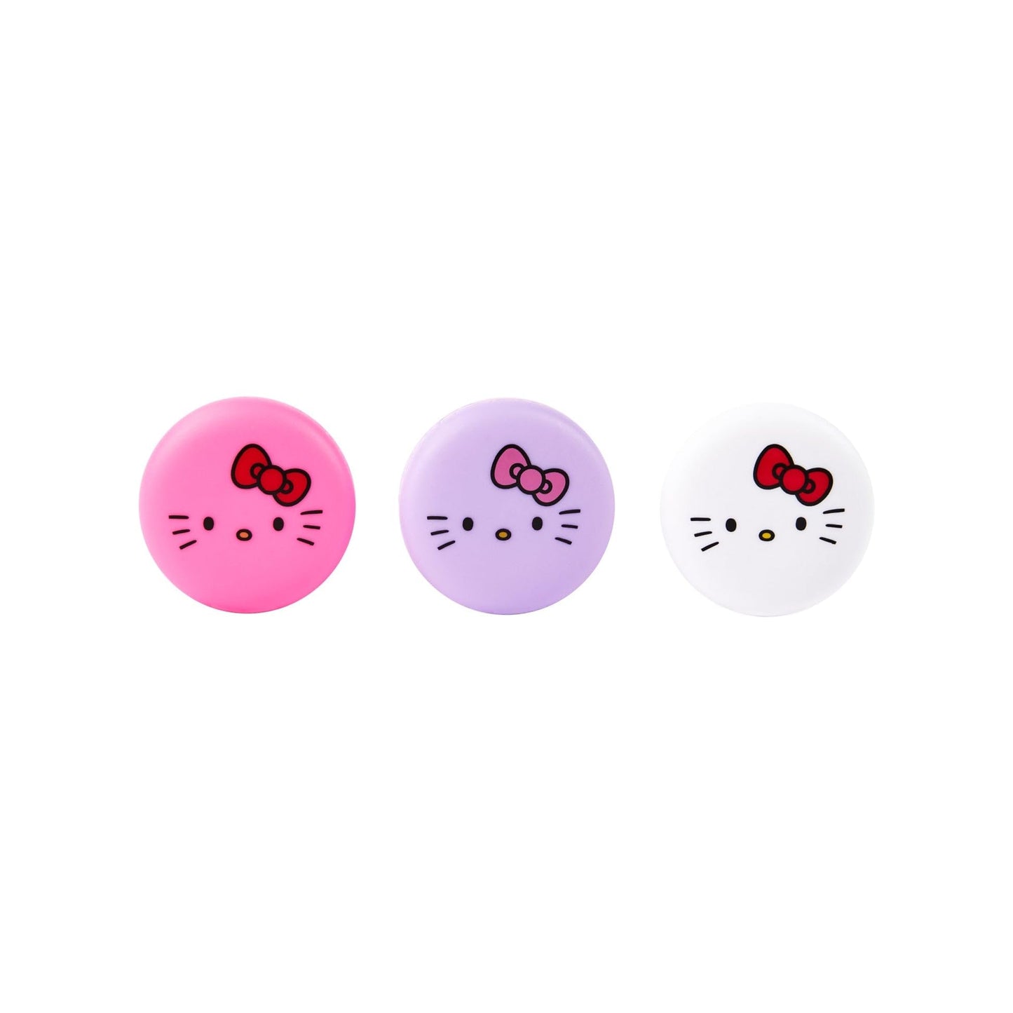 The Créme Shop x Hello Kitty Holiday Kisses Lip Balm Trio - Moisturizing Lip Balm for Dry Lips, Vitamin E and Shea Butter, Stocking Stuffers (Strawberry Cheer, Mint Crème & Sugar Cookie)