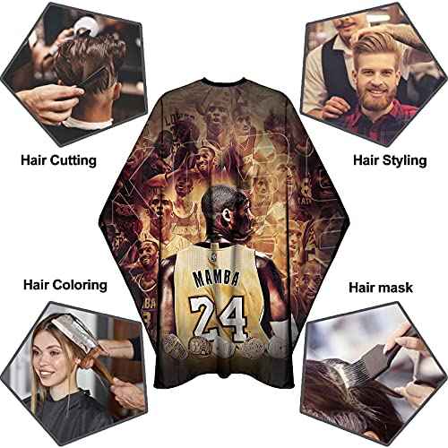 Barber Capes for Men Hair Cutting Salon Cape with Snaps Hairdresser Gown Stylist Cape- 63¡±¡¿ 56¡±