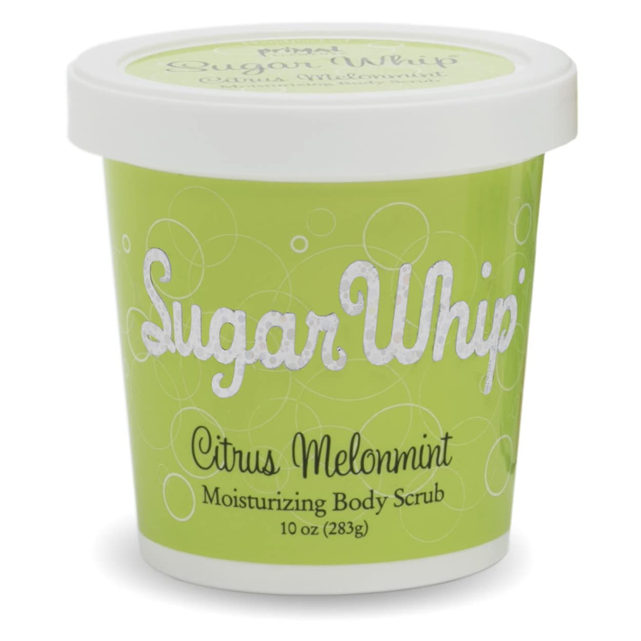 Exfoliating Sugar Scrub - Primal Elements Citrus Melonmint Body Cleanser & Moisturizer | 10 oz