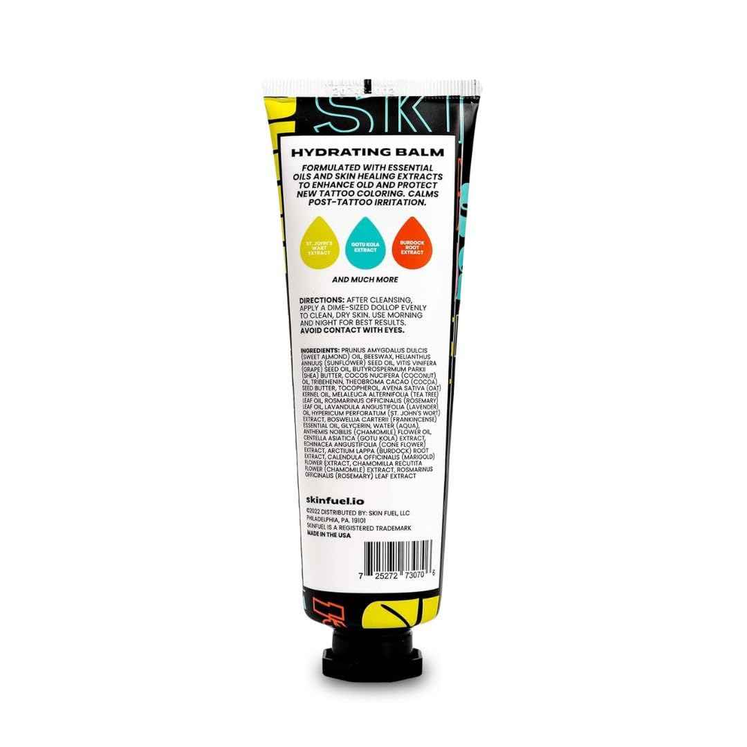 SKIN FUEL Tattoo Aftercare Cream – After Care Tattoo Ointment with Shea Butter, St. John's Wort & Lavender – Multipurpose Healing Ointment to Brighten Up & Hydrate New & Old Ink (3.3 oz)