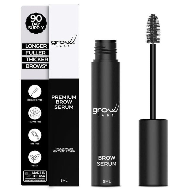 Eyebrow Growth Serum - Biotin & Peptides for Thicker, Fuller Brows | Vegan, Cruelty-Free, 5 ml