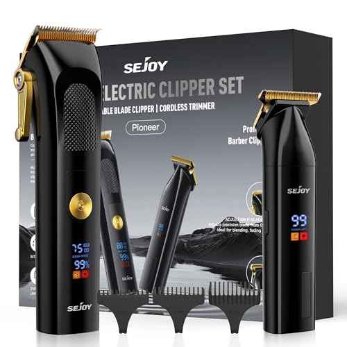 Hair Clippers for Men Professional, Cordless Clippers for Hair Cutting Clippers and Trimmers Set with LED Display Rechargeable Haircut Machine for Household, Gifts for Men