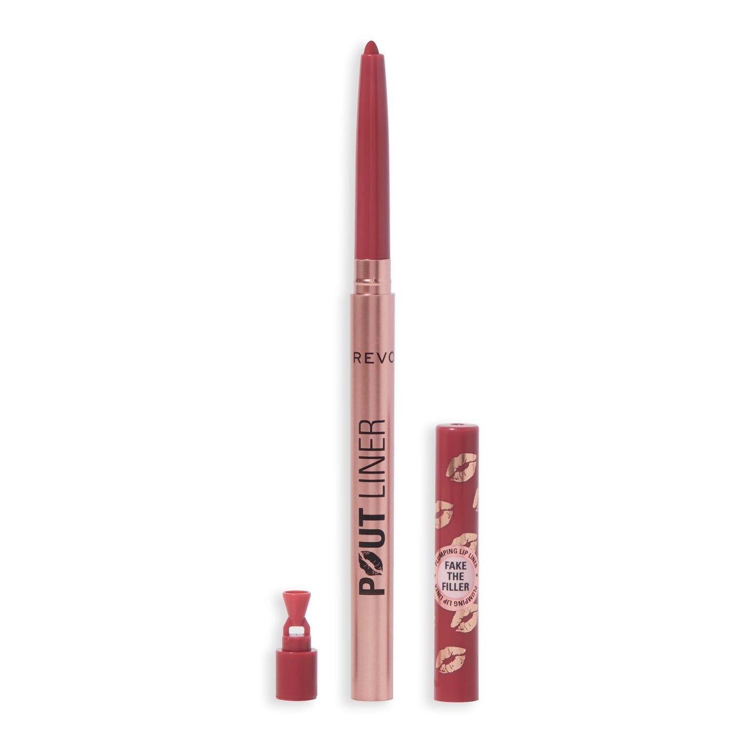 Revolution Beauty London, Pout Bomb Plumping Lip Liner, Long-Lasting Lip Shaper with Hyaluronic Acid & Vitamin E, Vegan & Cruelty-Free, Warm Peach Orange