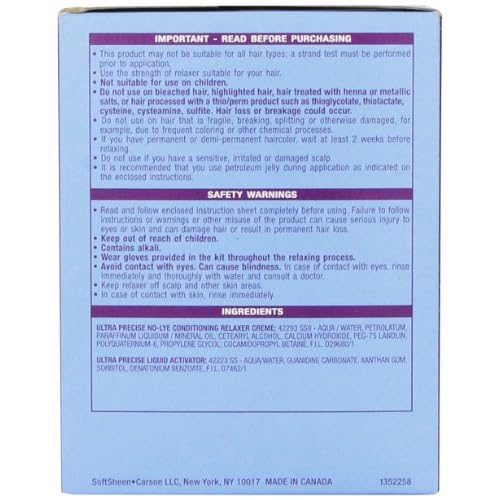 SoftSheen Carson Precise NoLye Supreme Relaxer Twin Pack, 1 Count